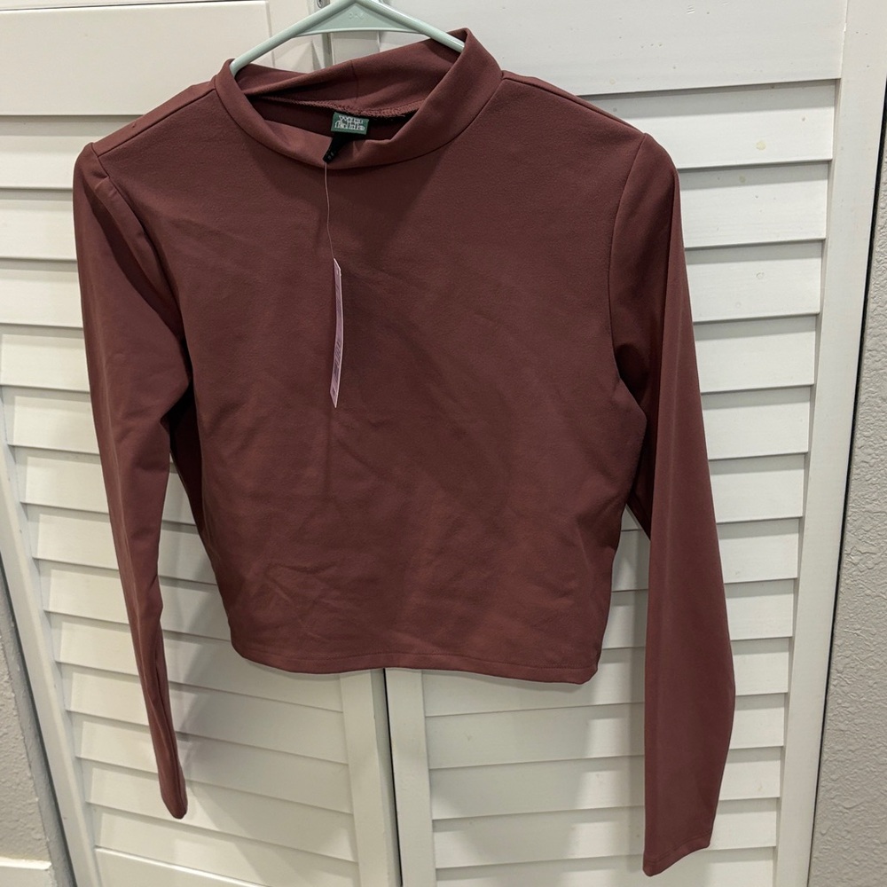 Wild Fable Dusty Rose Long Sleeve Top